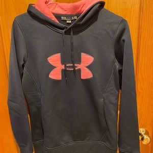 Under Armour women sweatshirt black and peach colored